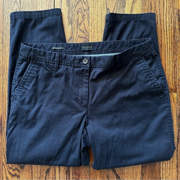 Talbots Pants - 🦋 Talbots Black Relaxed Chinos Classic Style 12P